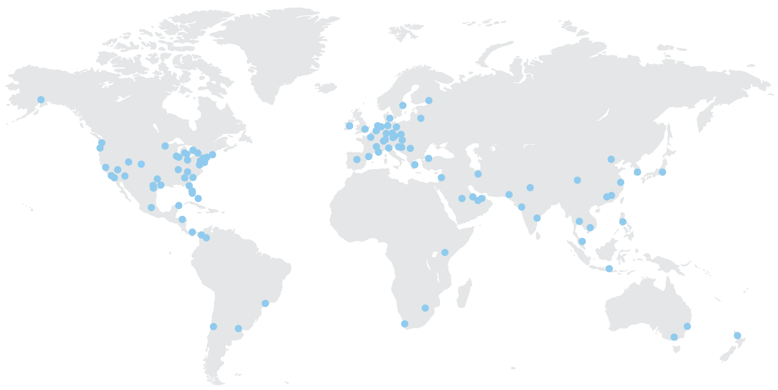 Where We Train Map
